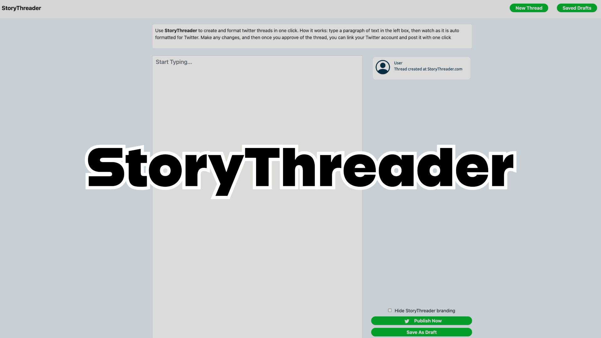 StoryThreader - Twitter content creator & Scheduler
